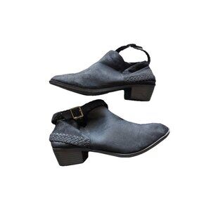 torrid Black 11605251 Faux Suede Ankle Boots Heel Life Stride Women’s Sz 11